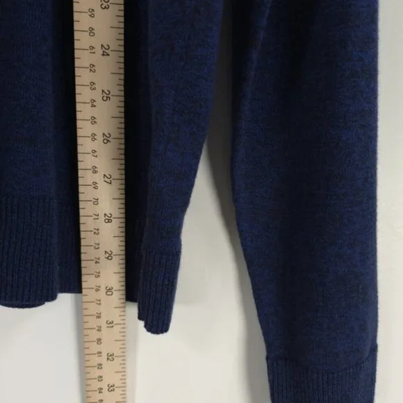 NWT 1901 COTTON CASHMERE Crew Nk Pullover ND426731MN NAVY MEDIEVAL‎ MARL Size XL